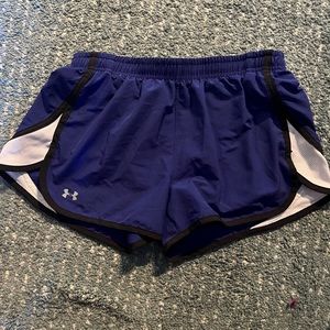 Purple Under Armour shorts